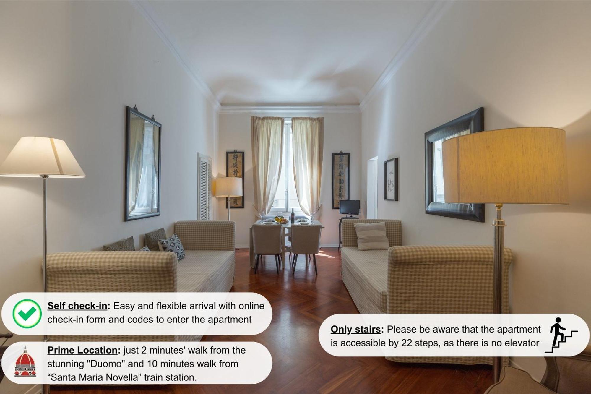 Big Apartment A Stone'S Throw From The Duomo Florence Extérieur photo